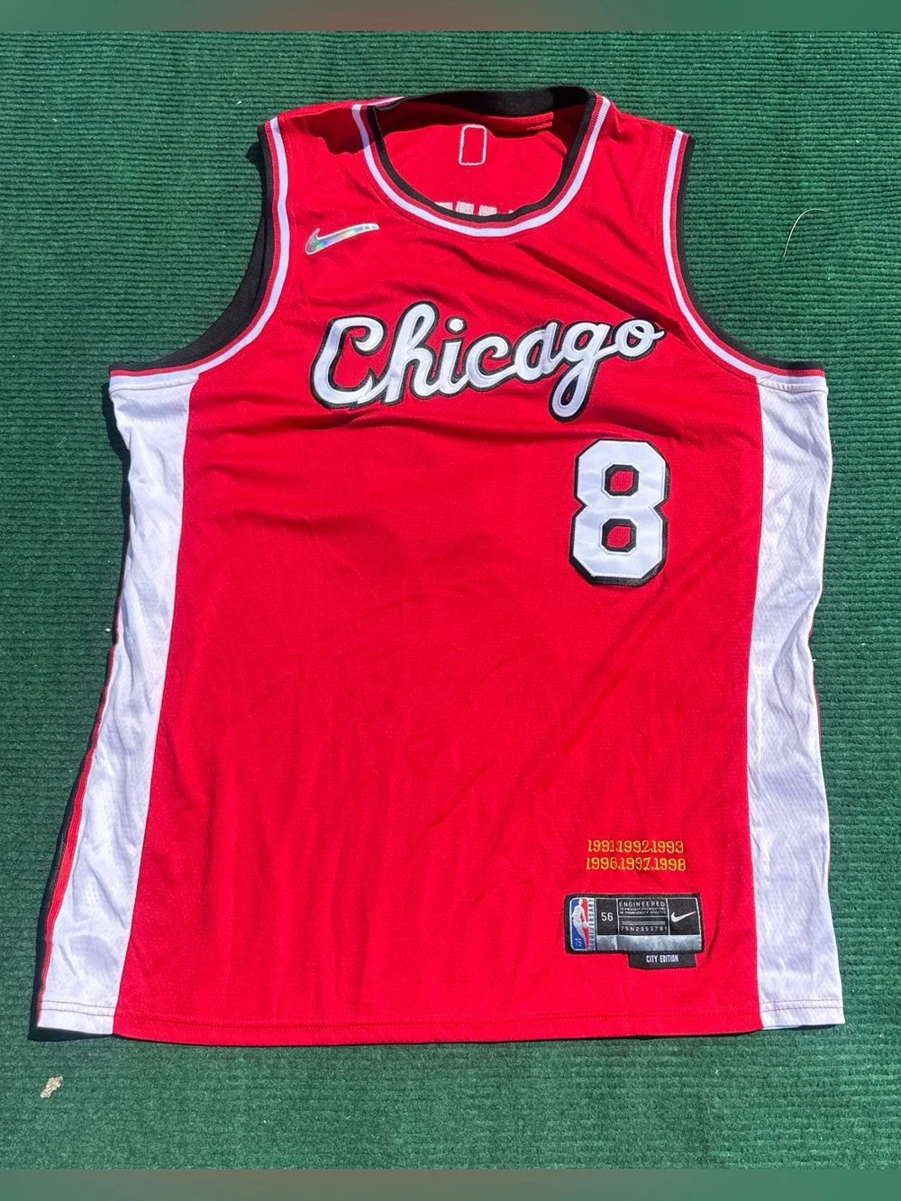 2021-22 Chicago Bulls LaVine #8 Nike Swingman Alternate Jersey Size 3XL